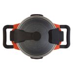 Afbeeldingen van Virgo kookpot met deksel oranje 16 cm