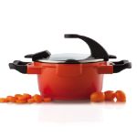 Afbeeldingen van Virgo kookpot met deksel oranje 16 cm