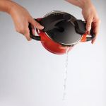 Afbeeldingen van Virgo kookpot met deksel oranje 16 cm