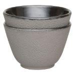 Afbeeldingen van Studio 2x gietijzeren theekop grijs 0,1l