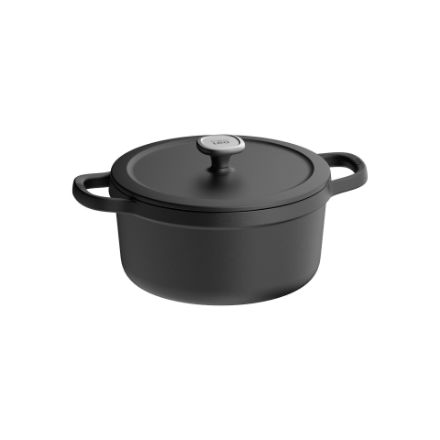 Afbeeldingen van LEO Kookpot met deksel Graphite Cast iron - Ø 26cm