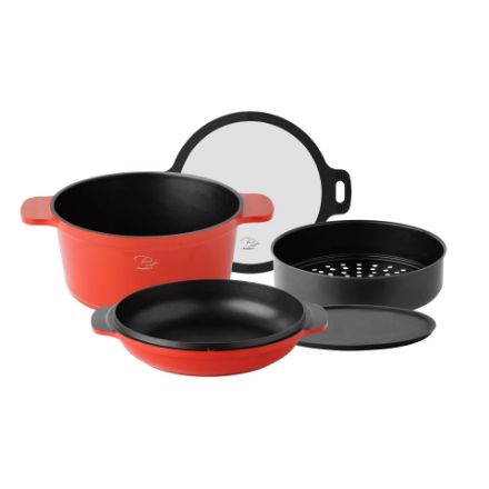 Afbeeldingen van Piet by BergHOFF 5-delige multifunctionele kookset - Ø 24cm