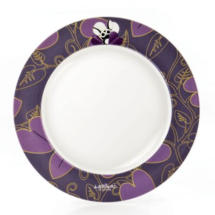 Afbeeldingen van Lover by lover 4 x rond bord paars
