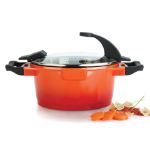 Afbeeldingen van Virgo kookpot met deksel oranje 28 cm