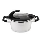 Afbeeldingen van Virgo kookpot met deksel wit 16 cm