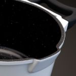 Afbeeldingen van Virgo kookpot met deksel wit 16 cm
