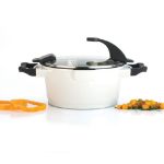 Afbeeldingen van Virgo kookpot met deksel wit 16 cm