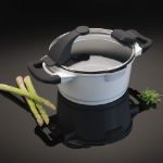 Afbeeldingen van Virgo kookpot met deksel wit 16 cm