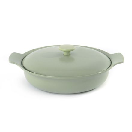 Afbeeldingen van RON Sauteerpan met deksel gietijzer groen - Ø 28cm