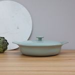 Afbeeldingen van RON Sauteerpan met deksel gietijzer groen - Ø 28cm