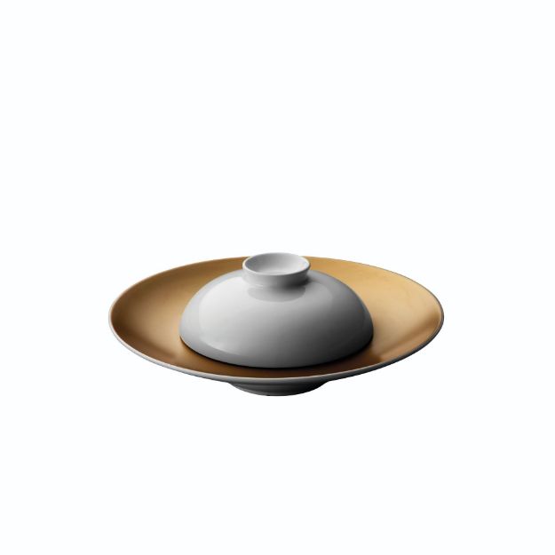 Afbeeldingen van GEM Diep presentatiebord en kom wit