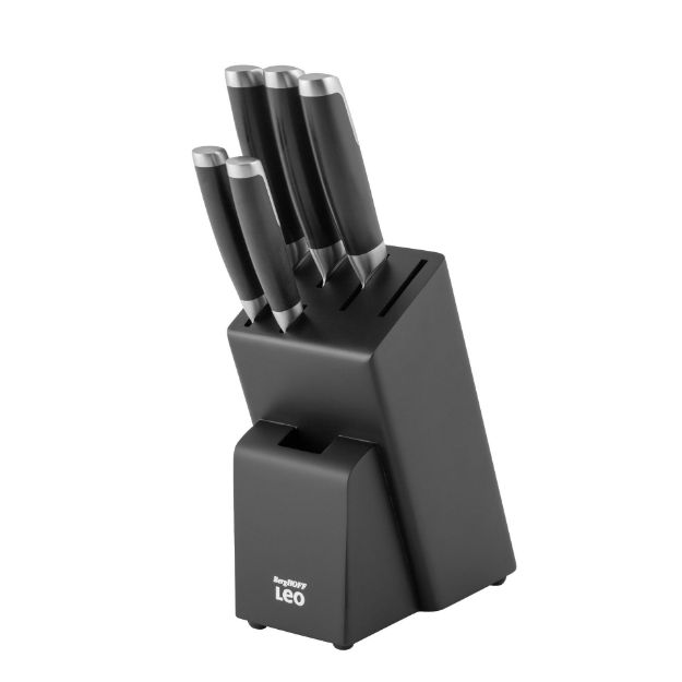 Afbeeldingen van LEO 6-delige messenblok Graphite