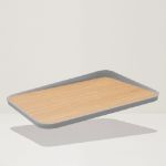 Afbeeldingen van LEO Bamboe snijplank met opstaande rand 41 x 30,5 cm