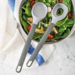 Afbeeldingen van LEO Set saladebestek grijs