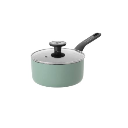 Afbeeldingen van LEO Sauspan antikleef met deksel Sage - Ø 18cm
