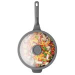 Afbeeldingen van LEO Wok antikleef met deksel Stone+ - Ø 28cm
