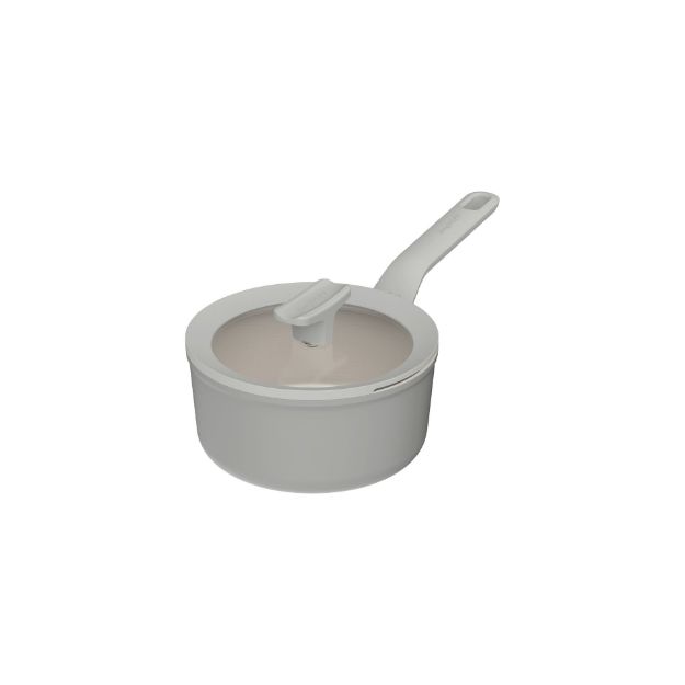 Afbeeldingen van LEO Steelpan antikleef met deksel Balance Moonmist - Ø 18cm