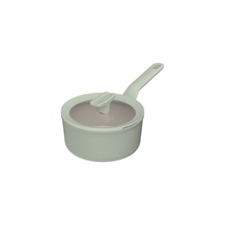Afbeeldingen van LEO Steelpan antikleef met deksel Balance Sage - Ø 18cm