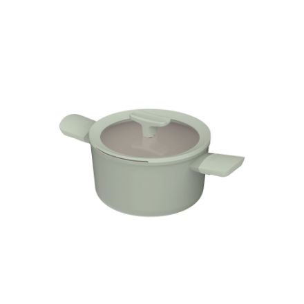 Afbeeldingen van LEO Kookpot antikleef met deksel Balance Sage - Ø 20cm