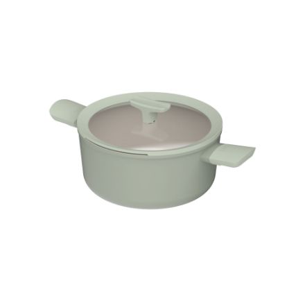 Afbeeldingen van LEO Kookpot antikleef met deksel Balance Sage - Ø 24x11,50cm