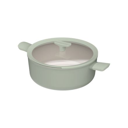 Afbeeldingen van LEO Kookpot antikleef met deksel Balance Sage - Ø 28cm
