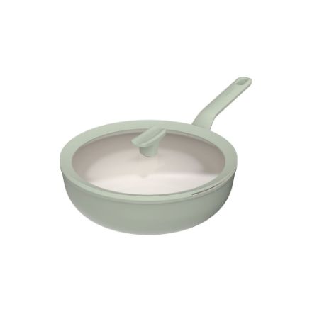 Afbeeldingen van LEO Wokpan antikleef met deksel Balance Sage - Ø 28cm