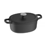 Afbeeldingen van LEO Kookpot ovaal met deksel Graphite gietijzer - Ø 27x22 cm