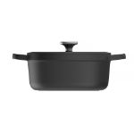 Afbeeldingen van LEO Kookpot ovaal met deksel Graphite gietijzer - Ø 27x22 cm