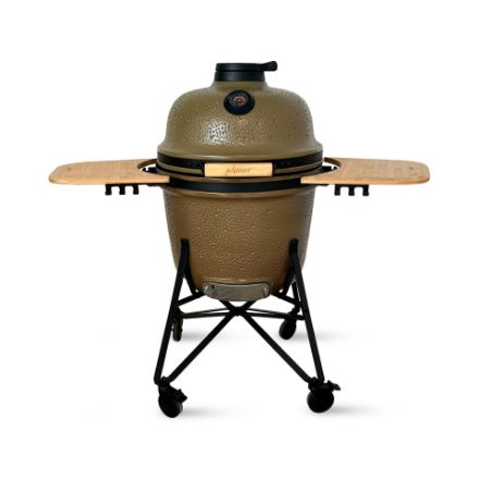 Afbeeldingen van LEO Keramische BBQ oven groen 58cm