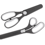 Afbeeldingen van LEO Multifunctionele keukenschaar met magnetische hoes Graphite 23cm