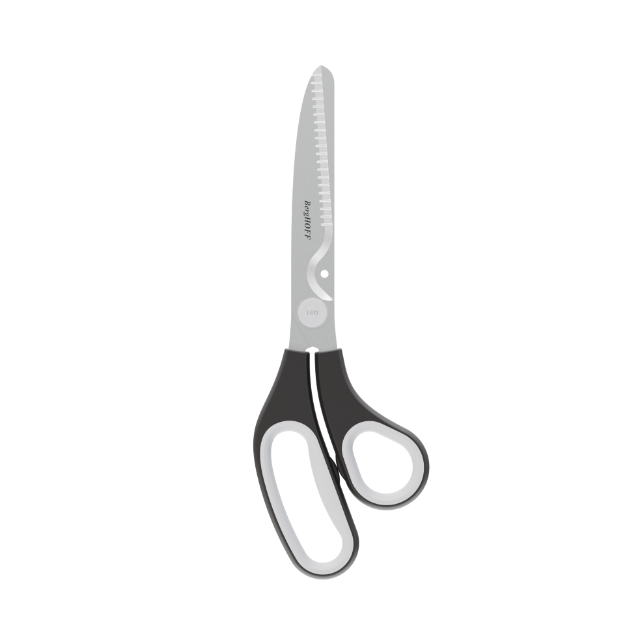 Afbeeldingen van LEO Multifunctionele keukenschaar met magnetische hoes Graphite 26cm
