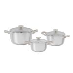 Afbeeldingen van LEO 6-delige kookpotten set Bolt Oyster