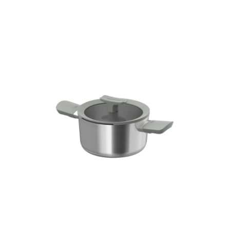 Afbeeldingen van LEO Kookpot met deksel RVS Balance Moonmist 18cm