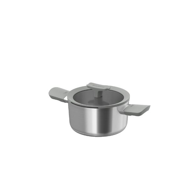Afbeeldingen van LEO Kookpot met deksel RVS Balance Moonmist 18cm