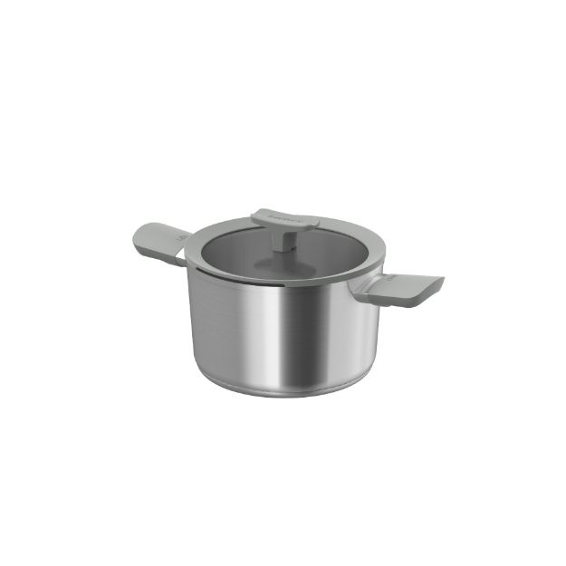 Afbeeldingen van LEO Kookpot met deksel RVS Balance Moonmist 20cm