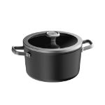 Afbeeldingen van LEO Kookpot antikleef met deksel Graphite 24x14cm